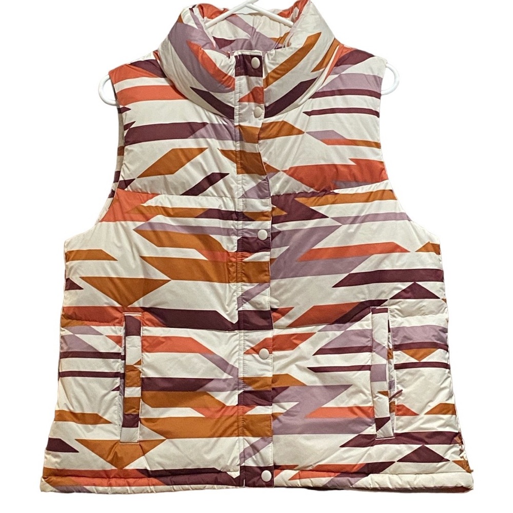 Prana Hellebore Duck Down Earth Tone Vest M